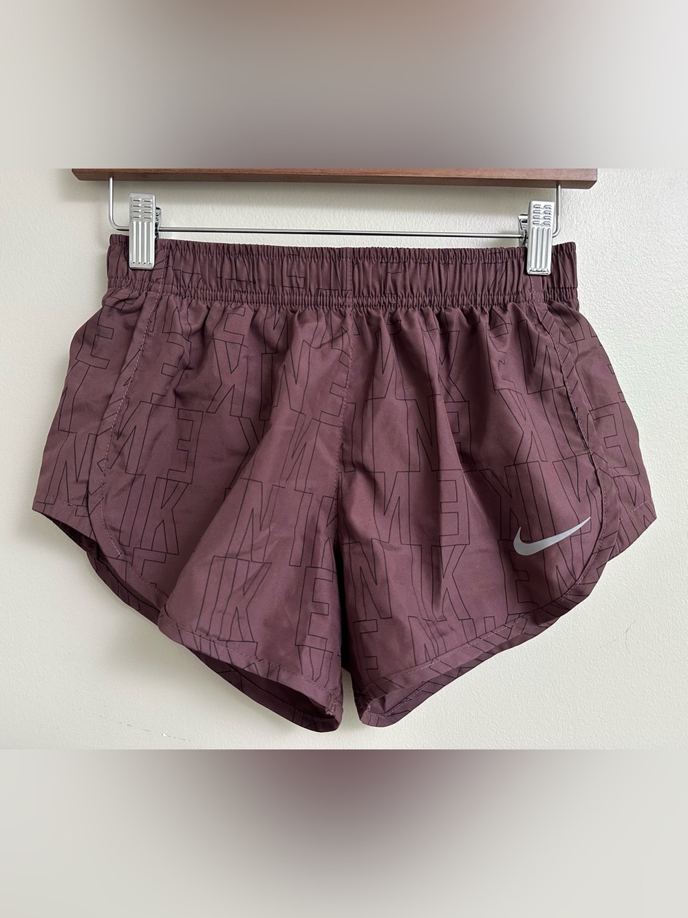 Nike Women's Dri-FIT Run Division Tempo Running Shorts in the Dark Wine
